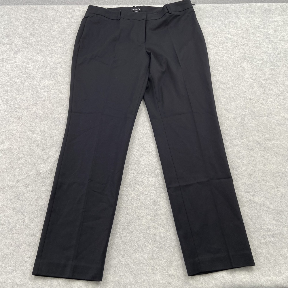 Liz Claiborne Dress Pants Womens 18T (40x34) Black Twill Classic Audra Slim Leg